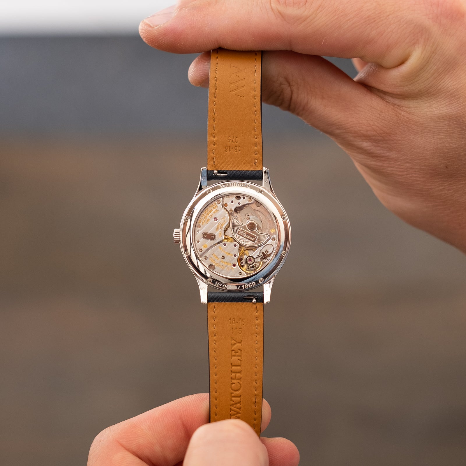 Chopard L.U.C 1860 - Salmon Guilloché dial - 1997 - White gold