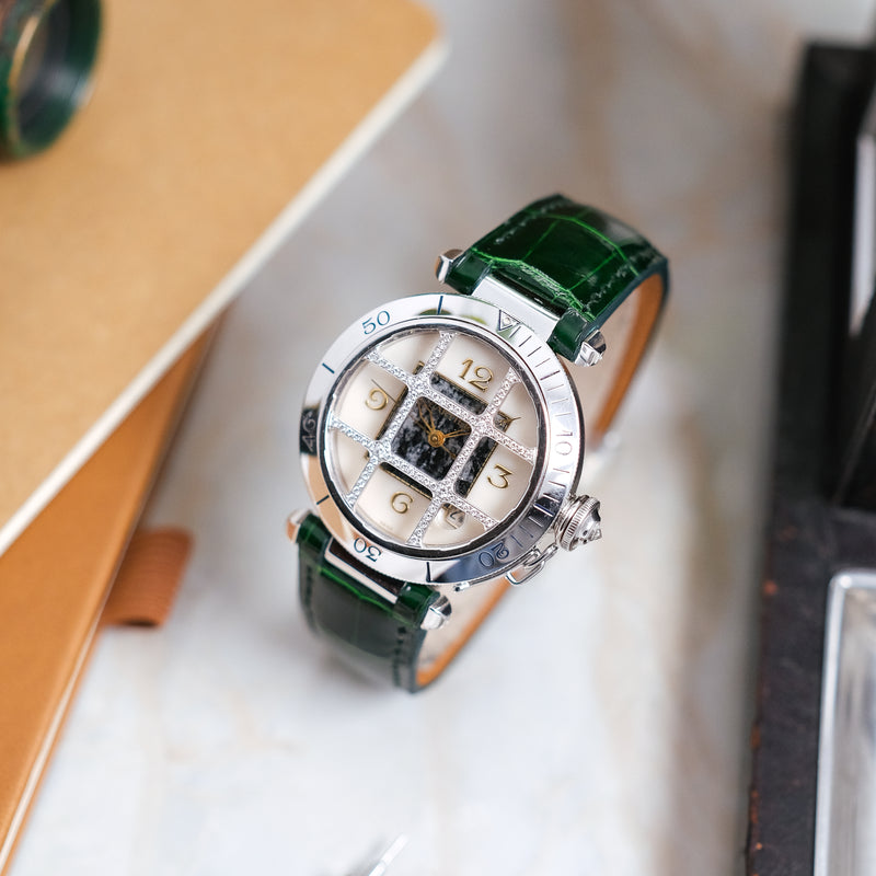 Cartier Pasha Ref. 2313 - Green Marble dial