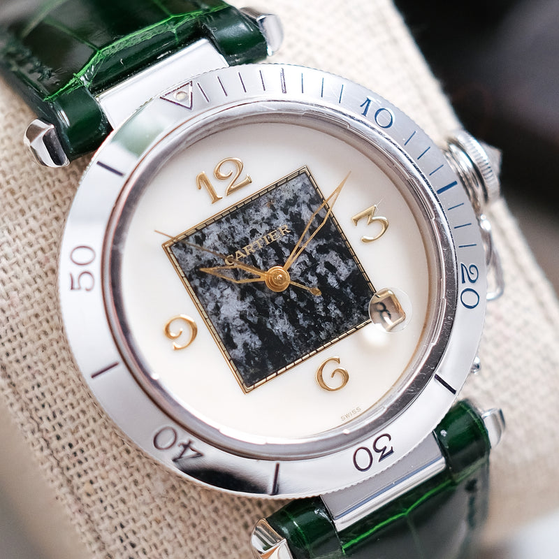 Cartier Pasha Ref. 2313 - Green Marble dial