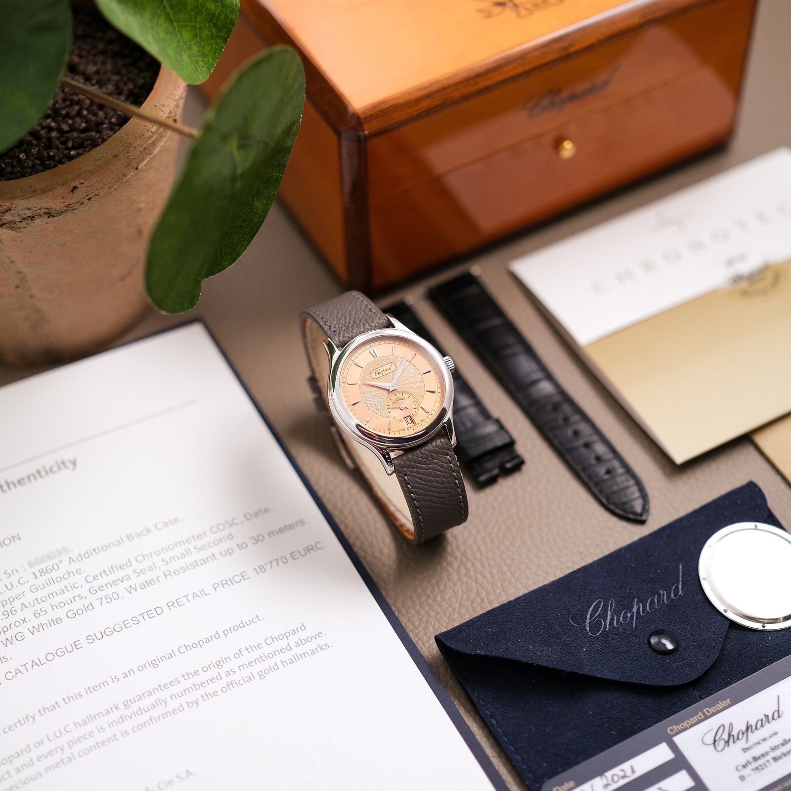 Chopard L.U.C. 1860 - Salmon Guilloché dial - 16/1860/2 – Mr Watchley