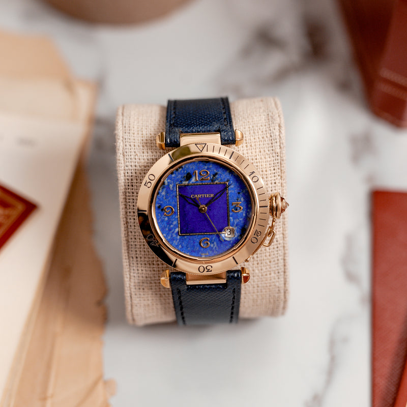 Cartier Pasha Ref. 1023 - Lapis Lazuli Dial