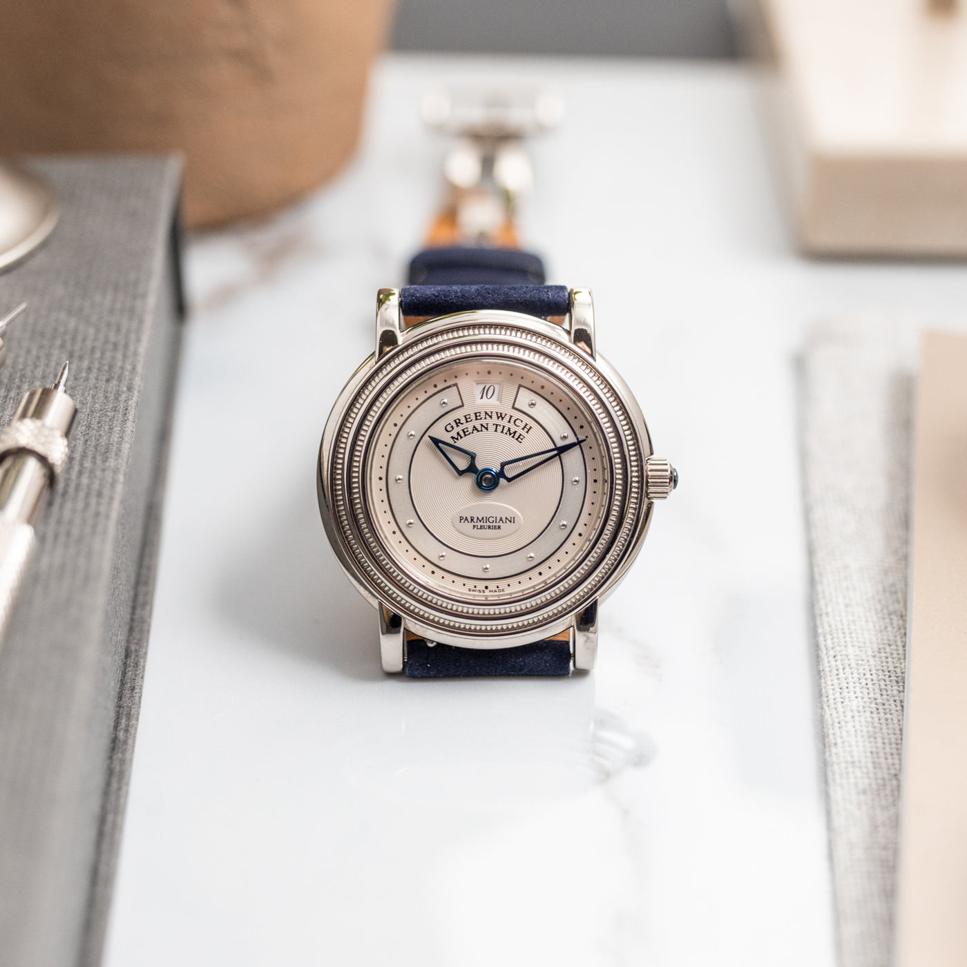 Parmigiani Fleurier Toric Memory Time White gold Full set – Mr