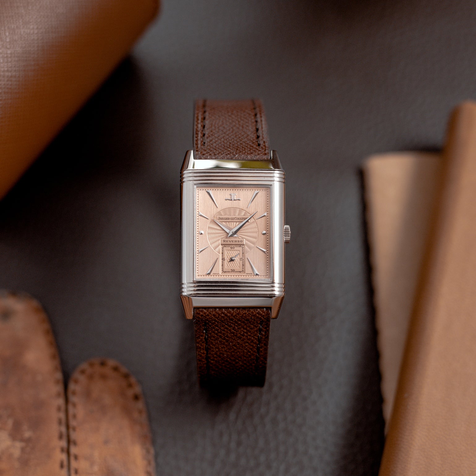 Jlc Reverso Dial Pattern Jaeger-LeCoultre Reverso Art Deco - Salmon guilloché dial – Mr Watchley