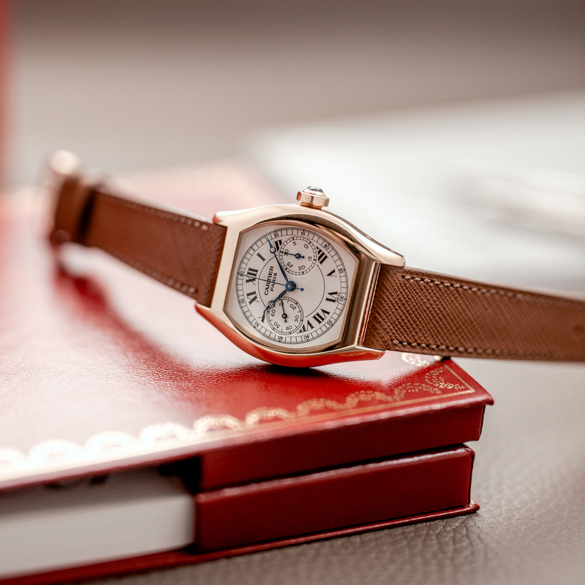 Cartier Tortue Monopoussoir Yellow Gold - 2356 - Full set