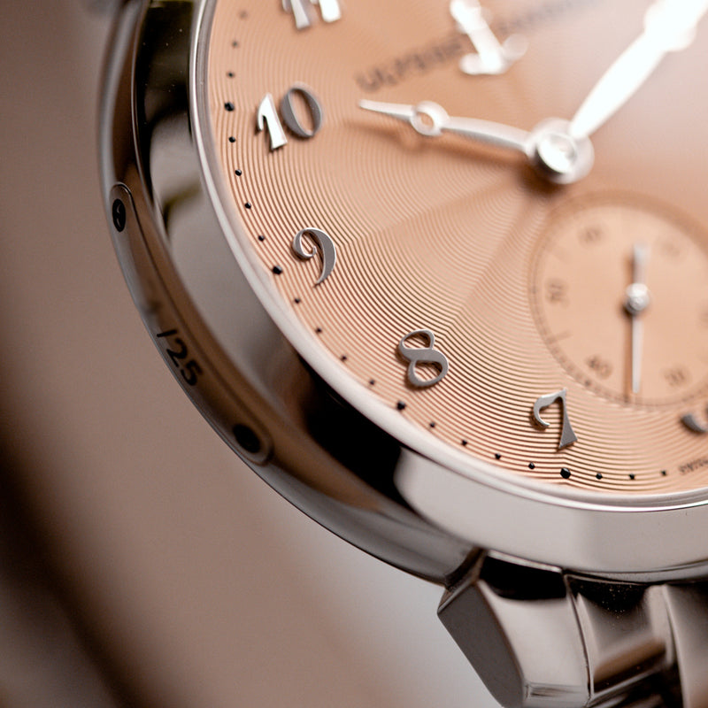 Ulysse Nardin Classico The Hour Glass Ginza 25th Anniversary Edition - Salmon dial