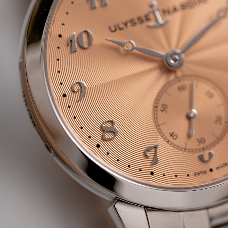 Ulysse Nardin Classico The Hour Glass Ginza 25th Anniversary Edition - Salmon dial