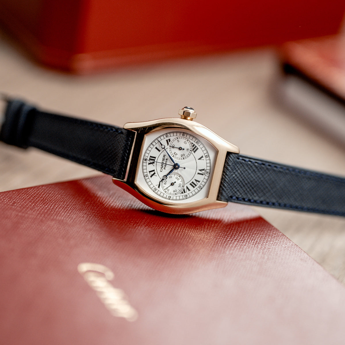 Cartier Tortue Monopoussoir Yellow Gold - 2356 - Full set