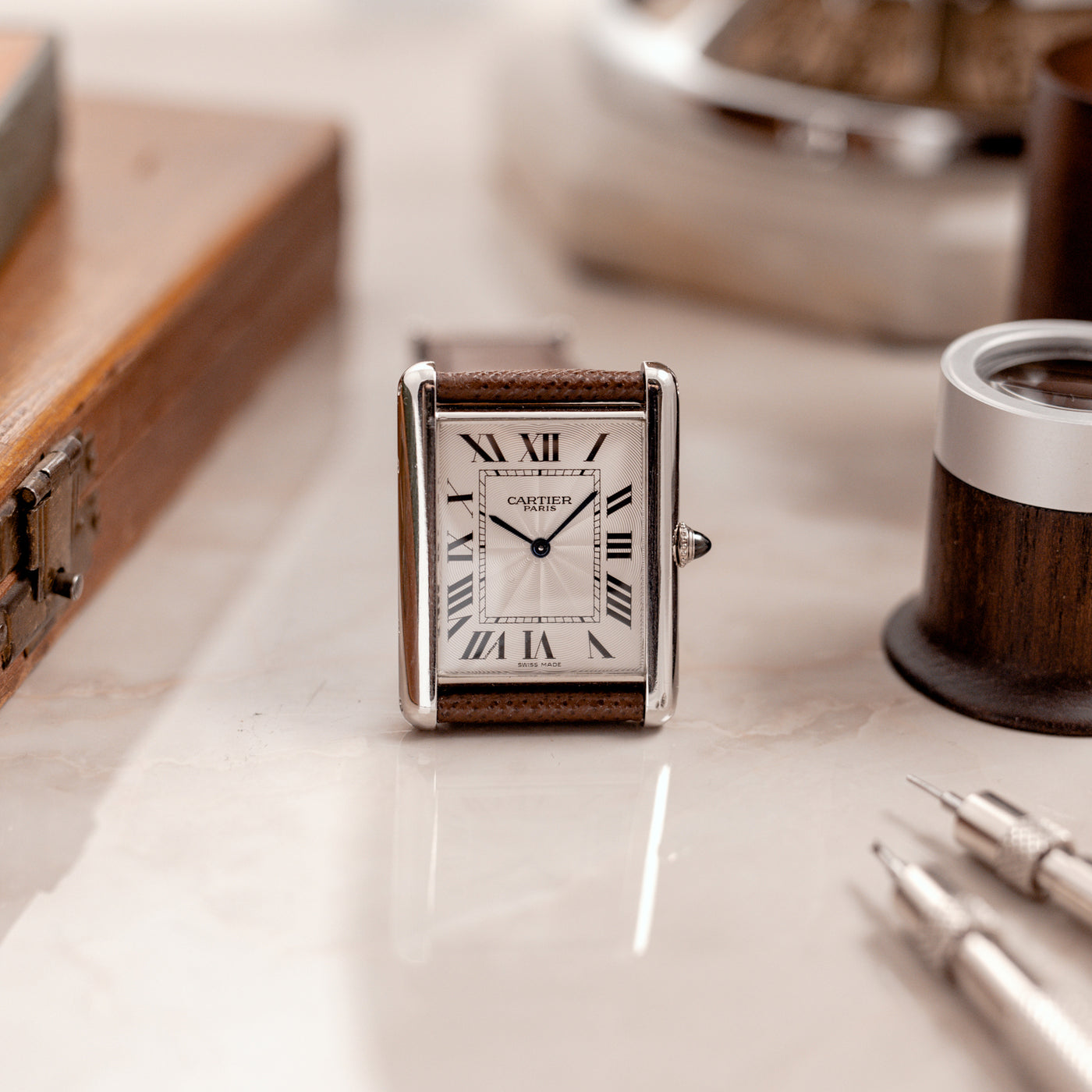 Cartier Tank XL - CPCP - Ref. 2915 - Platinum – Mr Watchley