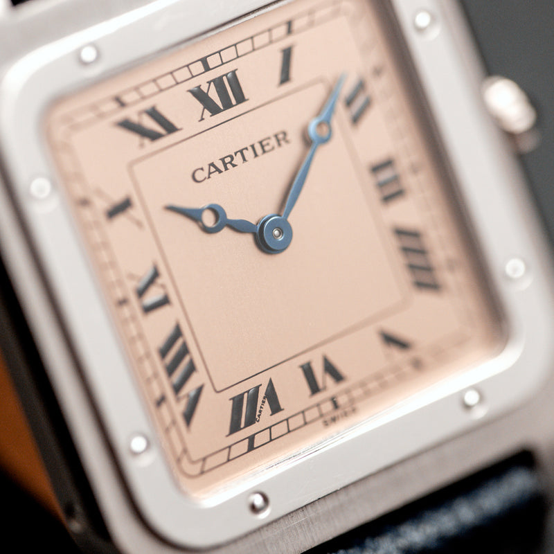 Cartier Santos Dumont 90th anniversary Platinum Salmon dial