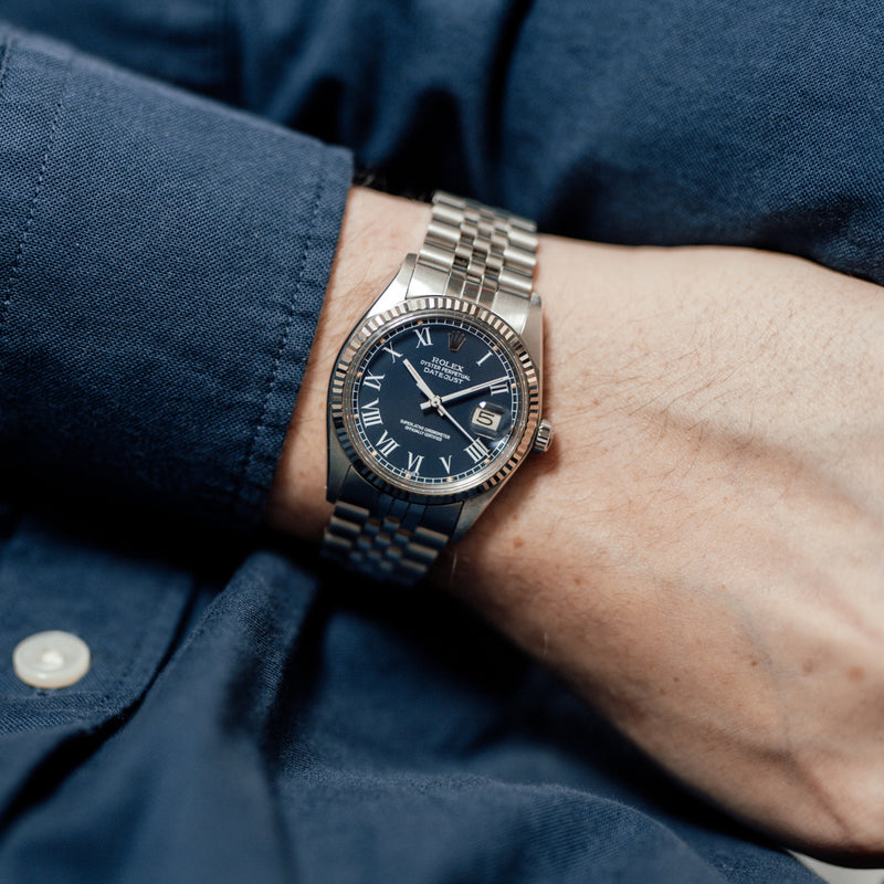 Rolex blue buckley dial Clearance